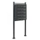 Condominium mailbox anthracite 5-piece outdoor rack group mailbox galvanized steel letterbox system