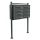 Condominium mailbox anthracite 8-piece outdoor rack group mailbox galvanized steel letterbox system