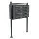 Condominium mailbox anthracite 8-piece outdoor rack group mailbox galvanized steel letterbox system