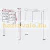 Condominium mailbox anthracite 8-piece outdoor rack group mailbox galvanized steel letterbox system