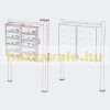 Condominium mailbox anthracite 10-piece outdoor rack group mailbox galvanized steel letterbox system