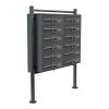 Condominium letterbox 12-piece outdoor rack group letterbox anthracite steel