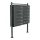 Condominium letterbox 12-piece outdoor rack group letterbox anthracite steel