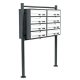 Condominium letterbox anthracite-white 8-piece outdoor rack group letterbox galvanized steel letterbox system