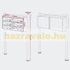 Stainless apartment mailbox 6-piece outdoor stand group inox letterbox letterbox system