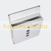 Galvanized steel letter box white letter box square window newspaper holder letter box