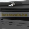 Társasházi postaláda 8 darabos kültéri állványos csoportos nyolcas fekete levélszekrény