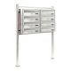 Stainless apartment mailbox 8-piece outdoor rack group inox letterbox letterbox system