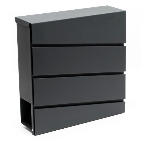 Galvanized steel letterbox design anthracite letterbox modern looking newspaper holder letterbox