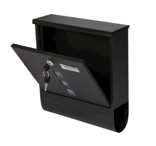 Galvanized steel letterbox anthracite letterbox square window newspaper holder letterbox