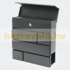 Designer letterbox anthracite square modern appearance with newspaper holder