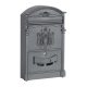 Antique letterbox anthracite letterbox steel and aluminum vintage letterbox