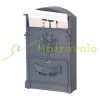 Antique letterbox anthracite letterbox steel and aluminum vintage letterbox