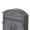 Antique letterbox anthracite letterbox steel and aluminum vintage letterbox