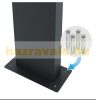 Mailbox and newspaper holder stand front garden stainless steel letterbox anthracite-silver