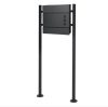 Mailbox and newspaper holder stand front yard letterbox anthracite-black