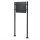 Mailbox and newspaper holder stand front yard letterbox anthracite-black