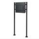 Mailbox and newspaper holder stand front yard letterbox anthracite-black