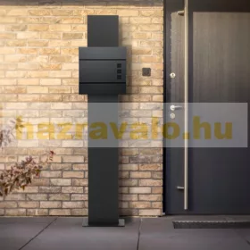   Postaláda és újságpapír tartó állvány előkerti rozsdamentes acél levélszekrény antracit