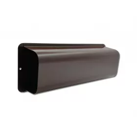   Reklámanyagtartó postaláda barna szórólaptartó 370x120x80 mm utcai postaláda