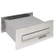 Falba építhető kültéri teleszkópos postaláda 260x110x280-500 mm rozsdamentes acél kétoldalú postaláda