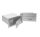 Wall-mounted outdoor telescopic mailbox with bell 26x11x28-50 cm stainless steel double-sided mailbox straight design