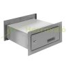 Wall-mounted outdoor telescopic mailbox with bell 26x11x28-50 cm stainless steel double-sided mailbox straight design