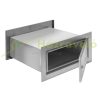 Wall-mounted outdoor telescopic mailbox with bell 26x11x28-50 cm stainless steel double-sided mailbox straight design
