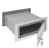Falba építhető kültéri teleszkópos postaláda 260x110x280-500 mm rozsdamentes acél kétoldalú postaláda