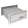 Falba építhető kültéri teleszkópos postaláda 260x110x280-500 mm rozsdamentes acél kétoldalú postaláda