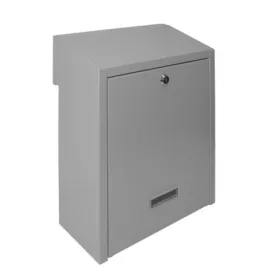Falba beépíthető kültéri postaláda kapura felszerelhető ezüst postafiók kétoldalú
