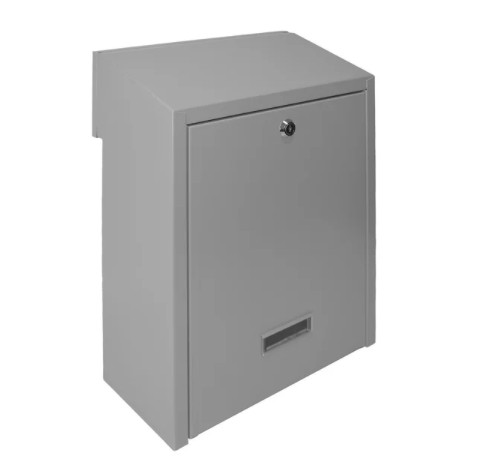 Outdoor letter box that can be built into the wall. Silver letter box that can be installed on the door, double-sided 