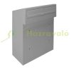 Outdoor letter box that can be built into the wall. Silver letter box that can be installed on the door, double-sided 