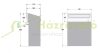 Outdoor letter box that can be built into the wall. Silver letter box that can be installed on the door, double-sided 