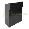 Outdoor letterbox that can be built into the wall, door-mounted black letterbox, double-sided 