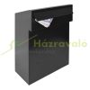 Outdoor letterbox that can be built into the wall, door-mounted black letterbox, double-sided 