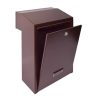 Outdoor letterbox that can be built into the wall, door-mounted antique copper letterbox, double-sided 