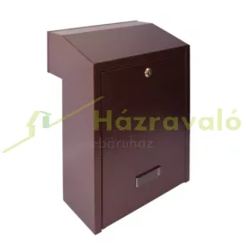 Falba beépíthető kültéri postaláda kapura felszerelhető antik réz színű postafiók kétoldalú