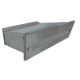 Outdoor telescopic letterbox that can be built into the wall, stainless steel double-sided letterbox with a glossy surface