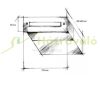 Outdoor telescopic letterbox that can be built into the wall, stainless steel double-sided letterbox with a glossy surface