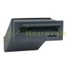 Wall-mounted outdoor telescopic mailbox 28x11x26-42 cm matt anthracite double-sided mailbox