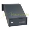Wall-mounted outdoor telescopic mailbox 28x11x26-42 cm matt anthracite double-sided mailbox