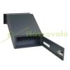 Wall-mounted outdoor telescopic mailbox 28x11x26-42 cm matt anthracite double-sided mailbox