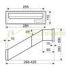 Wall-mounted outdoor telescopic mailbox 28x11x26-42 cm matt anthracite double-sided mailbox