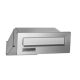 Wall-mounted outdoor telescopic mailbox 28x11x26-42 cm stainless steel double-sided mailbox