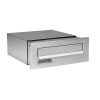 Wall-mounted outdoor telescopic mailbox 28x11x320-530 cm stainless steel double-sided mailbox