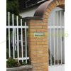 Wall-mounted outdoor telescopic mailbox 28x11x320-530 cm stainless steel double-sided mailbox