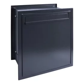 Falba építhető kültéri teleszkópos postaláda 28x11x26-42 cm rozsdamentes acél kétoldalú postaláda