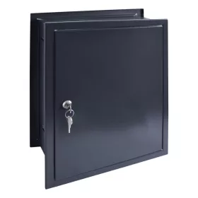 Falba építhető kültéri teleszkópos postaláda 28x11x26-42 cm rozsdamentes acél kétoldalú postaláda