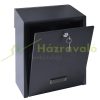 Anthracite-stainless steel letterbox that can be installed in the wall, can be installed on the door, and is double-sided 